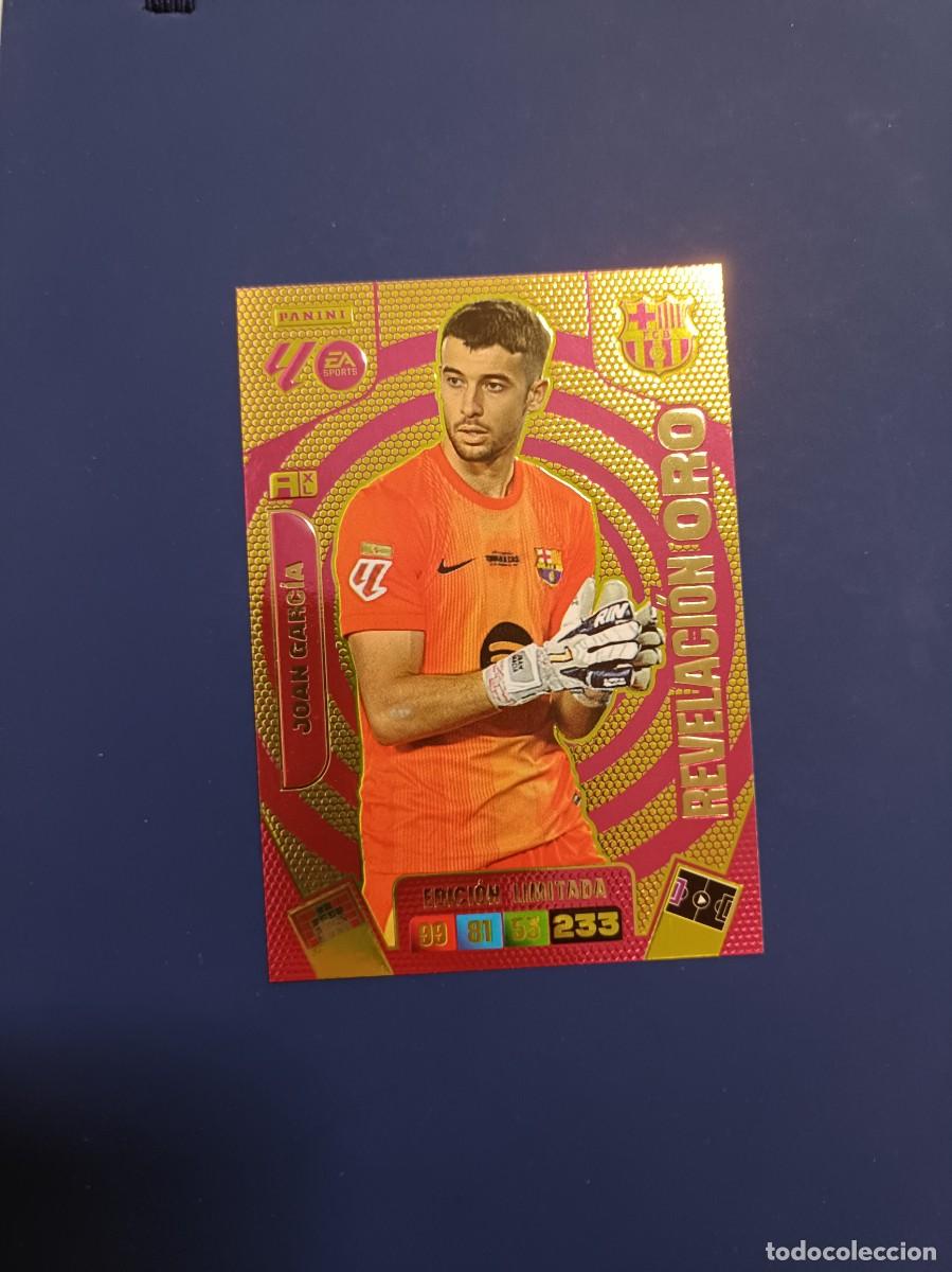 Cromos de F&uacute;tbol: Joan Garc&iacute;a revelaci&oacute;n oro Adrenalyn XL 25 26 fc Barcelona sobre momentum 2025 2026