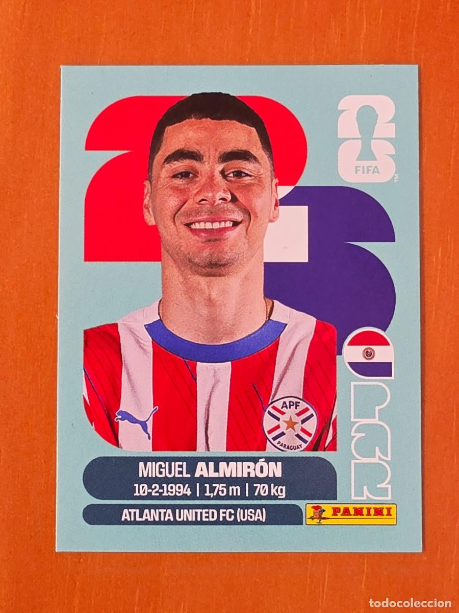 Cromos de F&uacute;tbol: PAR 17 Miguel Almir&oacute;n, Paraguay, Panini FIFA World Cup Mundial 2026 Sticker