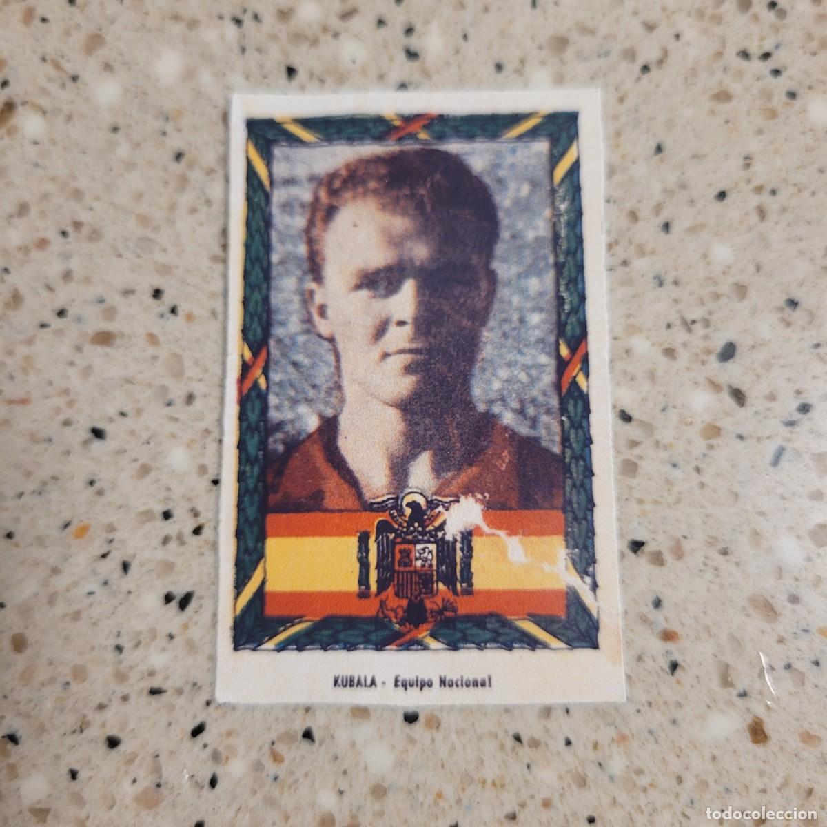 Fu&szlig;ball-Sticker: CROMO DE KUBALA EN LA SELECCION DE LA COLECCION FUTBOL 54 RUIZ ROMERO. LEER COMENTARIOS