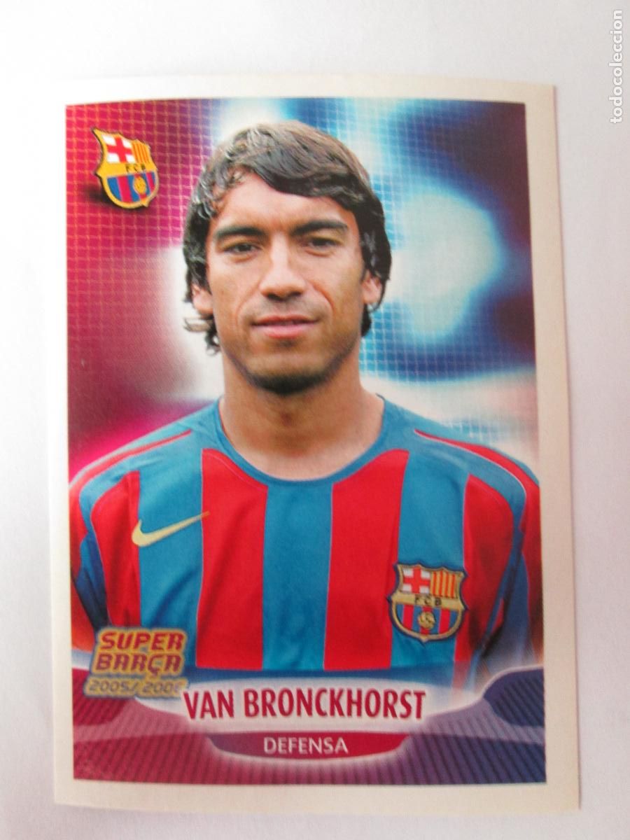 Cromos de F&uacute;tbol: #37 GIO VAN BRONCKHORST BARCELONA 05 06 SUPER BAR&Ccedil;A 2005 2006 PANINI CROMO SIN PEGAR