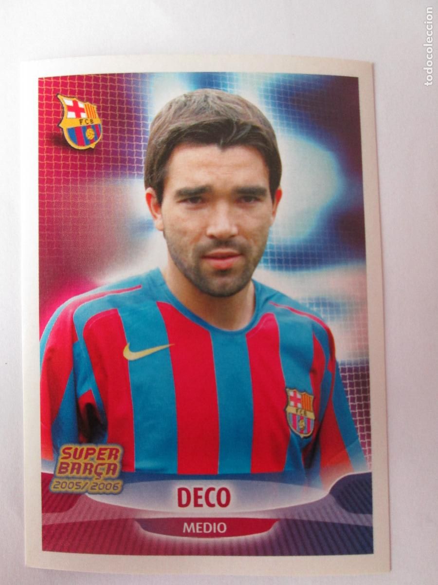 Cromos de F&uacute;tbol: #51 DECO BARCELONA 05 06 SUPER BAR&Ccedil;A 2005 2006 PANINI CROMO SIN PEGAR