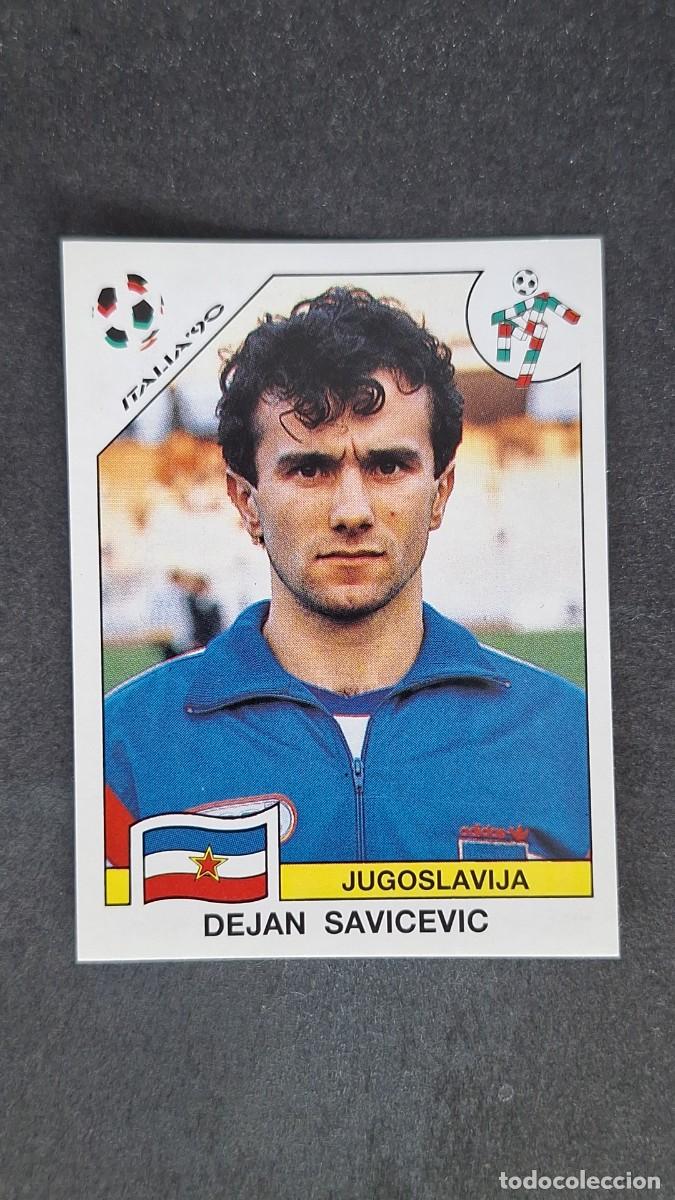 Cromos de F&uacute;tbol: L3 DEJAN SAVICEVIC SELECCION YUGOSLAVIA 284 MUNDIAL ITALIA 90 1990 PANINI NUNCA PEGADO SIN PEGAR