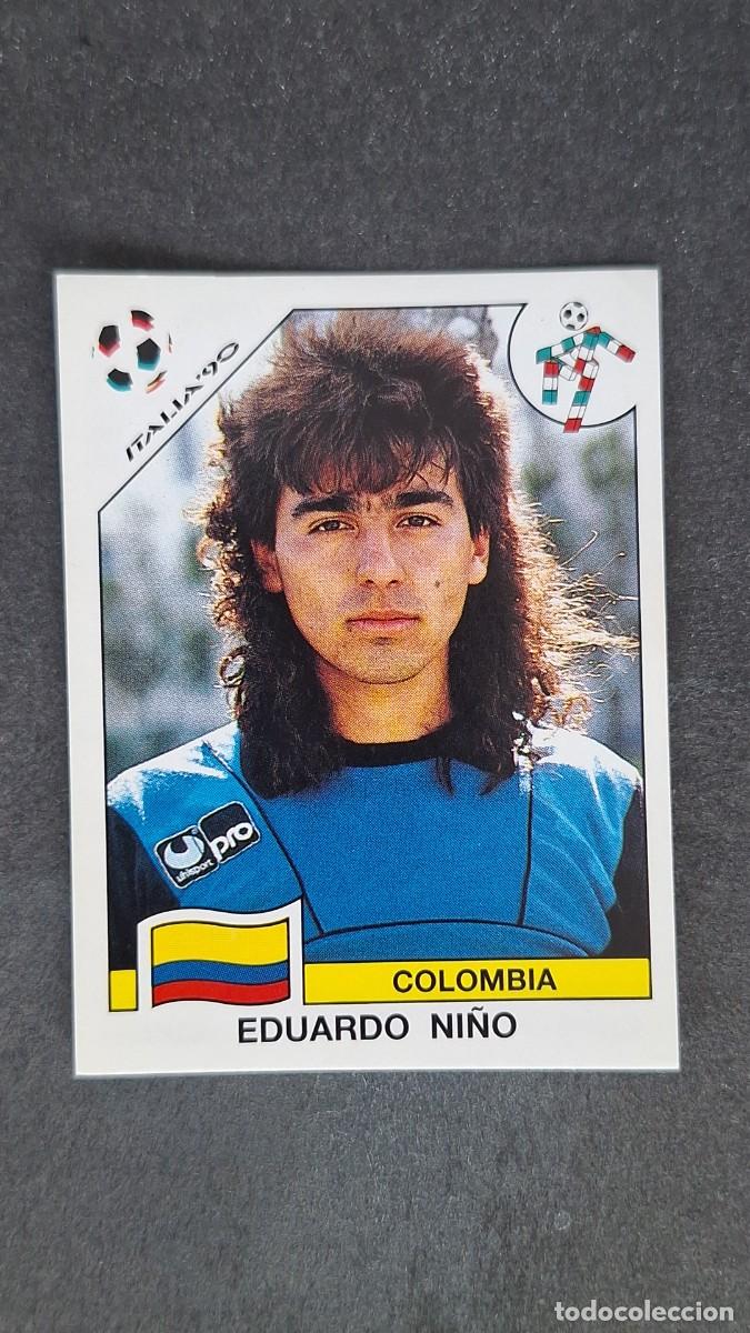 Cromos de F&uacute;tbol: L3 EDUARDO NI&Ntilde;O SELECCION COLOMBIA 288 MUNDIAL ITALIA 90 1990 PANINI NUNCA PEGADO SIN PEGAR