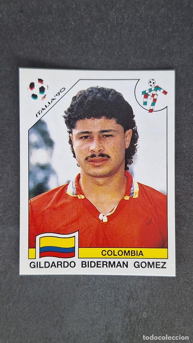 Cromos de F&uacute;tbol: L3 G. BIDERMAN GOMEZ SELECCION COLOMBIA 290 MUNDIAL ITALIA 90 1990 PANINI NUNCA PEGADO SIN PEGAR