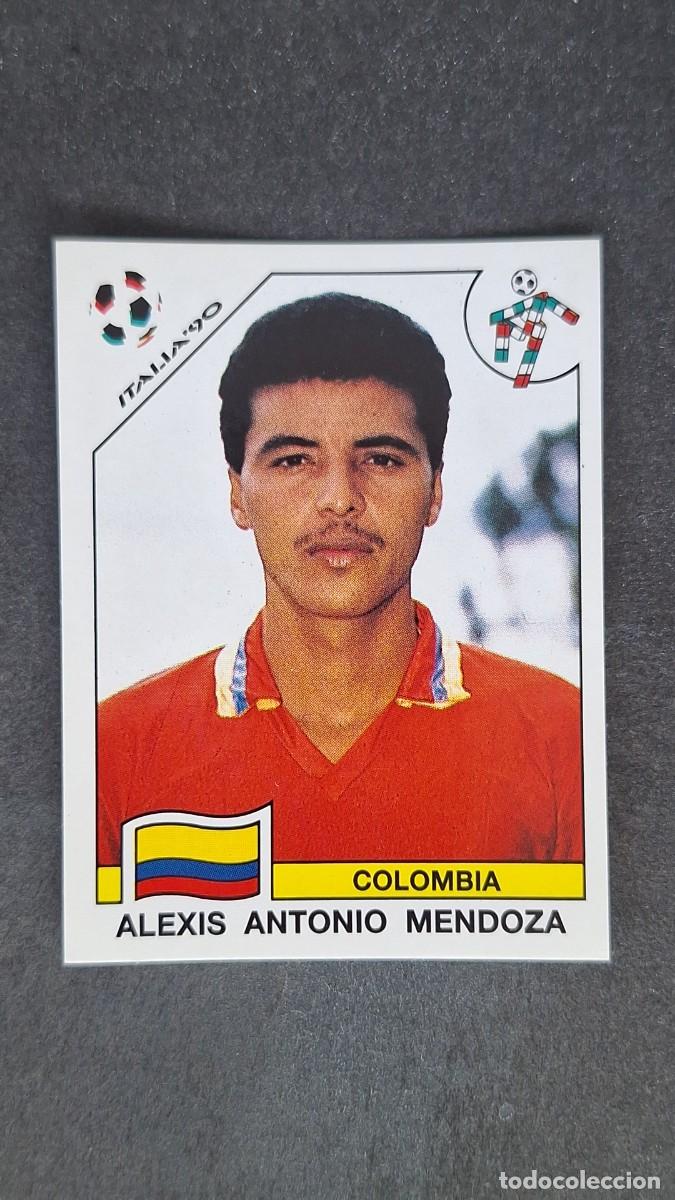Cromos de F&uacute;tbol: L3 ALEXIS A. MENDOZA SELECCION COLOMBIA 295 MUNDIAL ITALIA 90 1990 PANINI NUNCA PEGADO SIN PEGAR