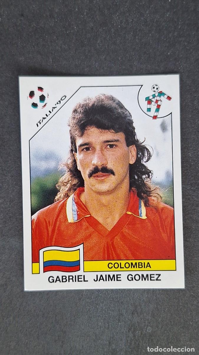Cromos de F&uacute;tbol: L3 GABRIEL JAIME GOMEZ SELECCION COLOMBIA 296 MUNDIAL ITALIA 90 1990 PANINI NUNCA PEGADO SIN PEGAR