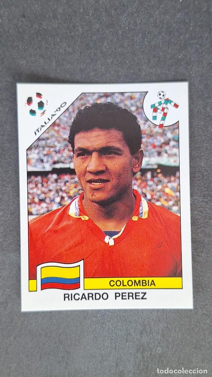 Cromos de F&uacute;tbol: L3 RICARDO PEREZ SELECCION COLOMBIA 297 MUNDIAL ITALIA 90 1990 PANINI NUNCA PEGADO SIN PEGAR