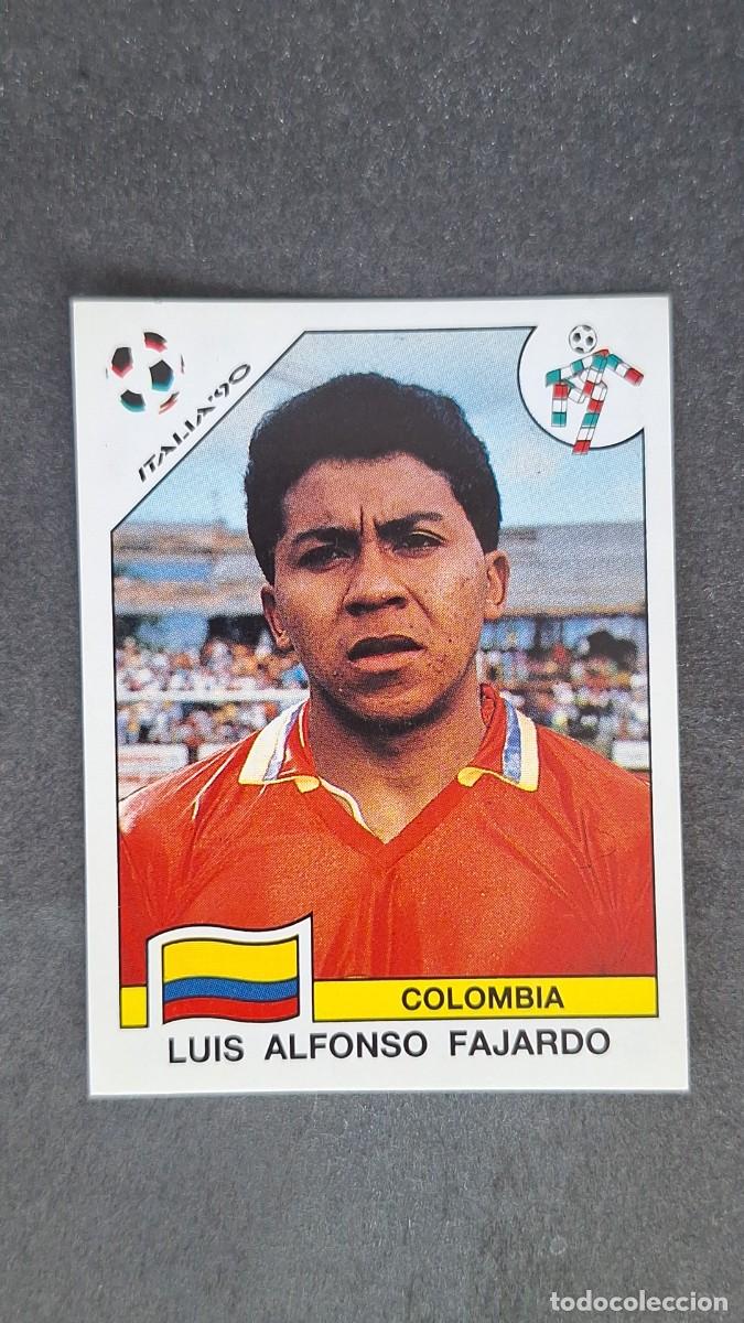 Cromos de F&uacute;tbol: L3 LUIS ALFONSO FAJARDO SELECCION COLOMBIA 301 MUNDIAL ITALIA 90 1990 PANINI NUNCA PEGADO SIN PEGAR