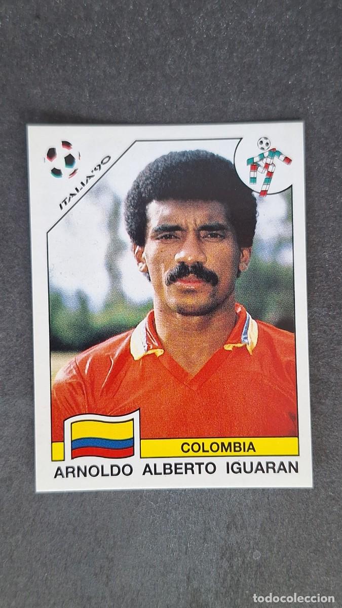 Cromos de F&uacute;tbol: L3 A. ALBERTO IGUARAN SELECCION COLOMBIA 302 MUNDIAL ITALIA 90 1990 PANINI NUNCA PEGADO SIN PEGAR