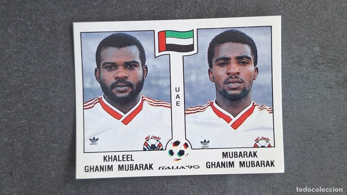 Fu&szlig;ball-Sticker: L3 MUBARAK - GHANIM SELECCION EMIRATOS ARABES 309 MUNDIAL ITALIA 90 PANINI NUNCA PEGADO SIN PEGAR