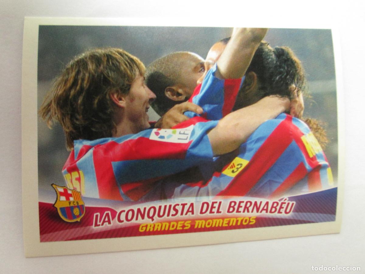 Cromos de F&uacute;tbol: #82 LA CONQUISTA DEL BERNAB&Eacute;U 2005 2006 SUPER BAR&Ccedil;A 05 06 GRANDES MOMENTOS PANINI CROMO SIN PEGAR