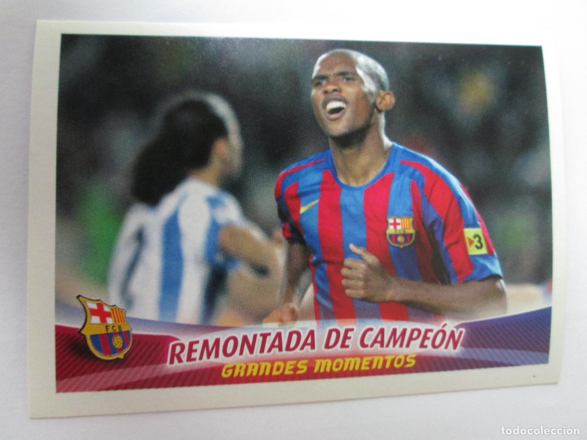Cromos de F&uacute;tbol: #86 REMONTADA DE CAMPE&Oacute;N 2005 2006 SUPER BAR&Ccedil;A 05 06 GRANDES MOMENTOS PANINI CROMO SIN PEGAR