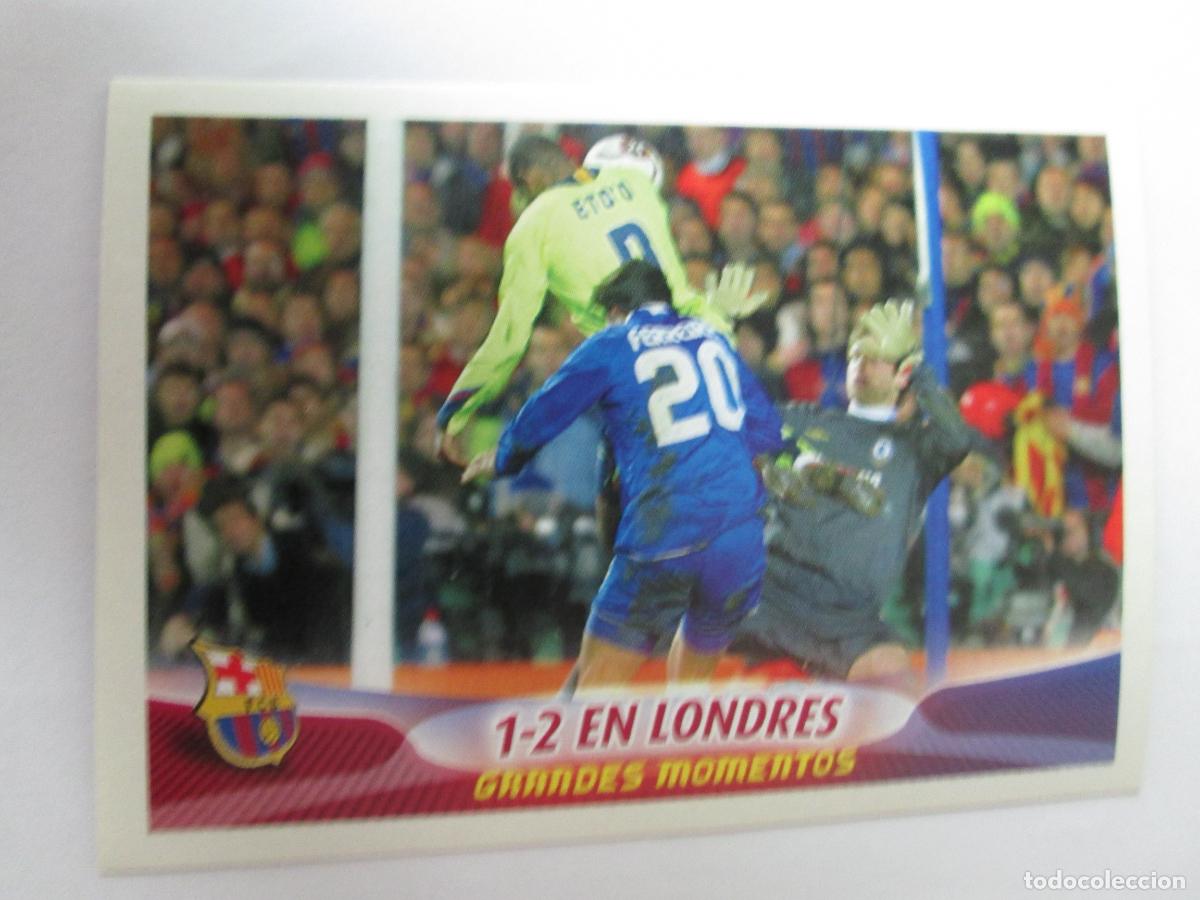 Cromos de F&uacute;tbol: #87 1-2 EN LONDRES 2005 2006 SUPER BAR&Ccedil;A 05 06 GRANDES MOMENTOS PANINI CROMO SIN PEGAR