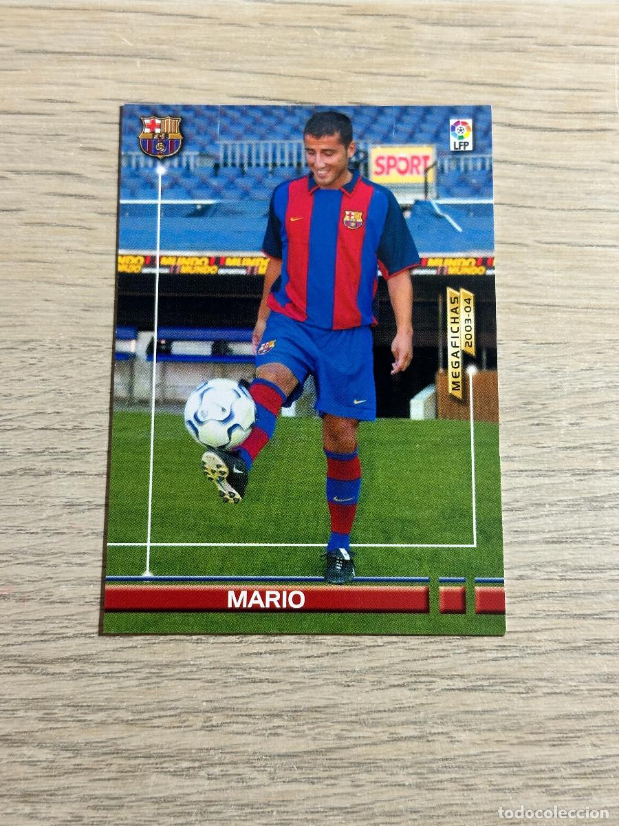 Cromos de F&uacute;tbol: MARIO n&ordm; 465 NUEVO FICHAJE FC BARCELONA MEGAFICHAS 2003 2004 PANINI 03 04