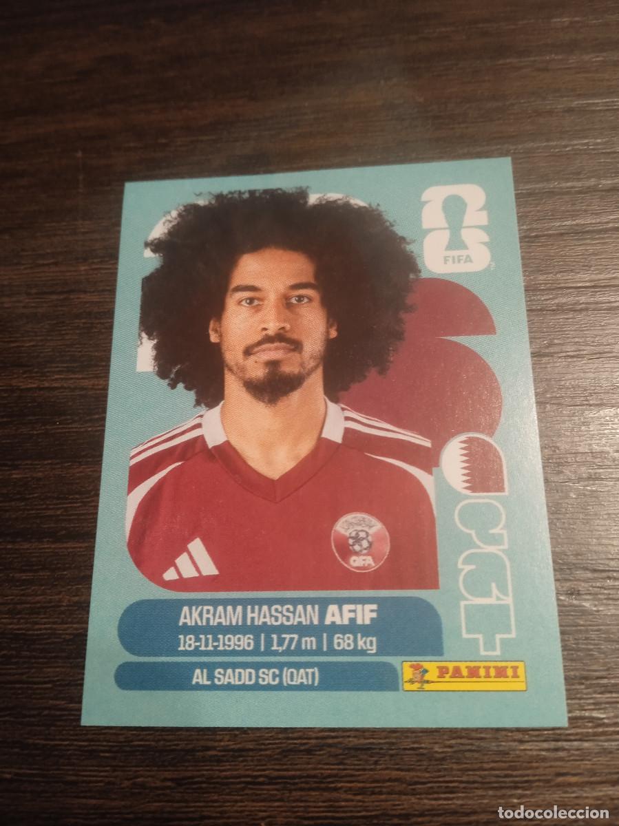 Cromos de F&uacute;tbol: Cromo Mundial Futbol 2026 Panini canada usa Mexico Qatar Akram Hassan Afif QAT 18