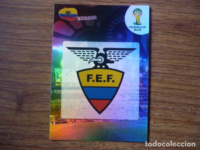 Cromos de F&uacute;tbol: ADRENALYN PANINI FIFA WORLD CUP BRASIL 2014 118 ESCUDO LOGO (ECUADOR) - MUNDIAL 14