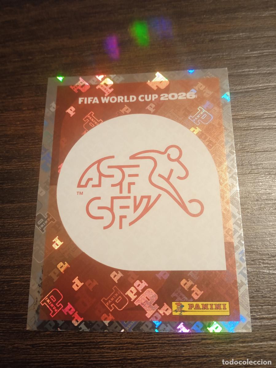 Cromos de F&uacute;tbol: Cromo Mundial Futbol 2026 Panini canada usa Mexico Suiza escudo SUI 1