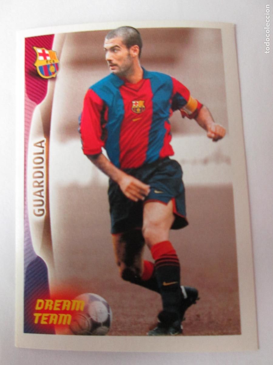 Cromos de F&uacute;tbol: #129 GUARDIOLA 2005 2006 SUPER BAR&Ccedil;A 05 06 DREAM TEAM PANINI CROMO SIN PEGAR