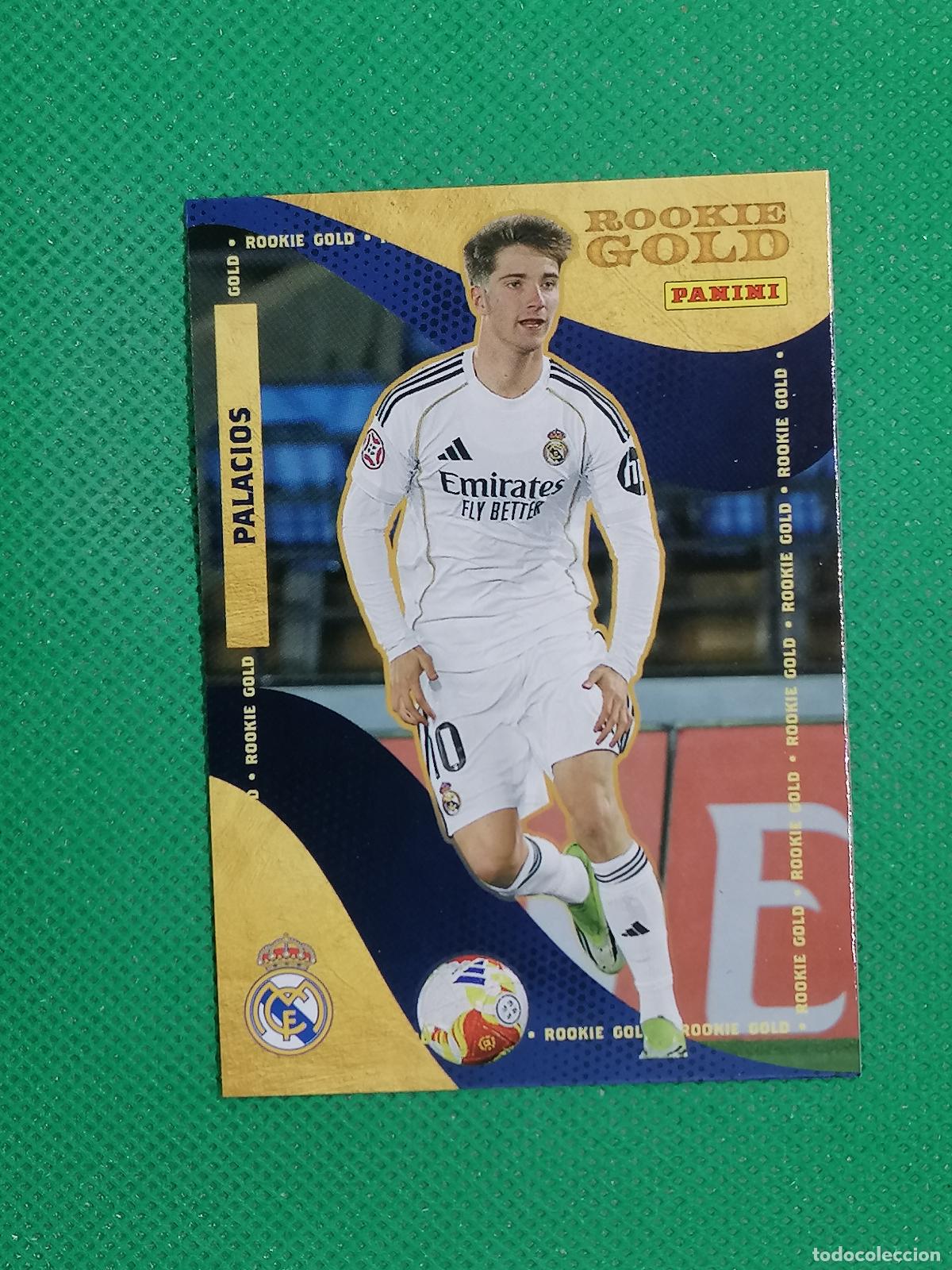 Cromos de F&uacute;tbol: 60 PALACIOS ROOKIE GOLD ⚽ PANINI CLUB REAL MADRID CARD 25 26 2025 2026 ⚽