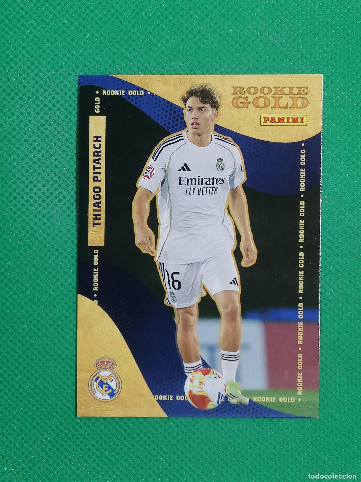 Cromos de F&uacute;tbol: 59 THIAGO PITARCH ROOKIE GOLD ⚽ PANINI CLUB REAL MADRID CARD 25 26 2025 2026 ⚽