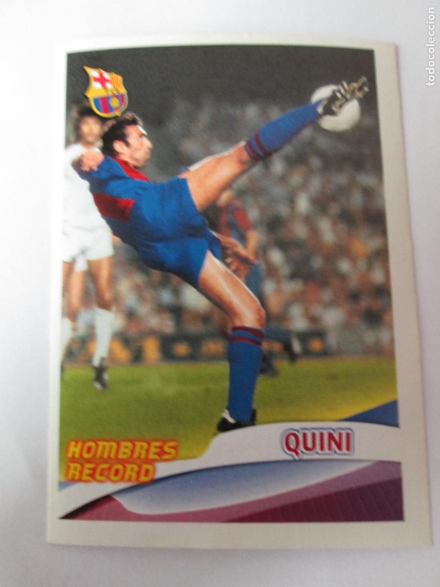 Cromos de F&uacute;tbol: #143 QUINI 2005 2006 SUPER BAR&Ccedil;A 05 06 HOMBRES RECORD PANINI CROMO SIN PEGAR