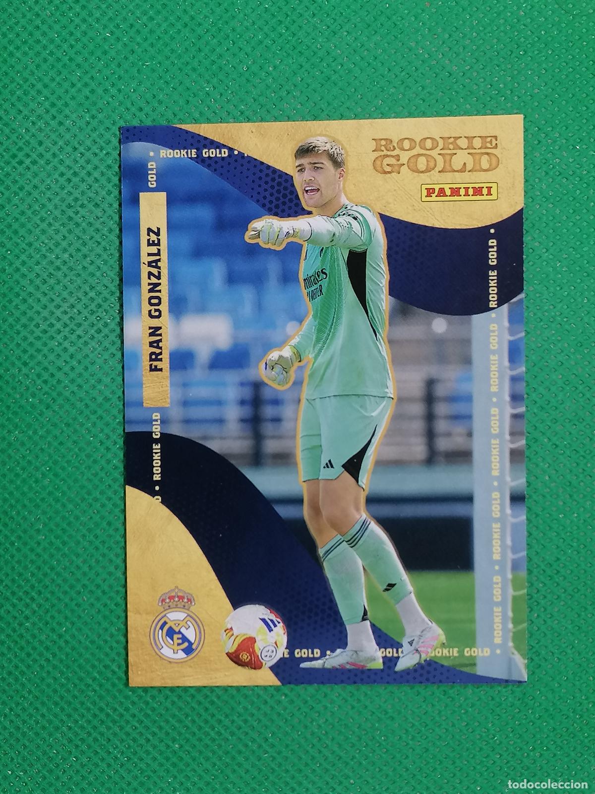 Cromos de F&uacute;tbol: 55 FRAN GONZALEZ ROOKIE GOLD ⚽ PANINI CLUB REAL MADRID CARD 25 26 2025 2026 ⚽