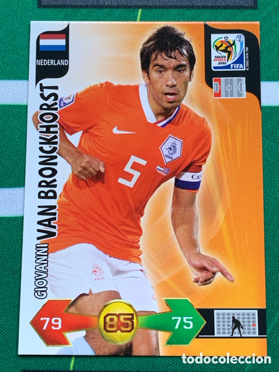Fu&szlig;ball-Sticker: 242 Giovanni van Bronckhorst Nederland Base card ADRENALYN XL MUNDIAL SOUTH AFRICA 2010 FIFA WORLD C