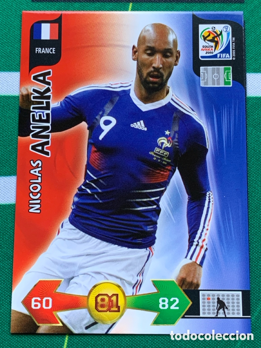 Fu&szlig;ball-Sticker: 154 Nicolas Anelka France Base card ADRENALYN XL MUNDIAL SOUTH AFRICA 2010 FIFA WORLD CUP PANINI