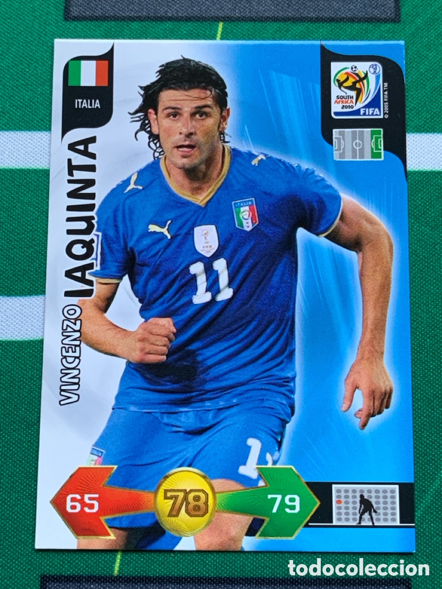 Fu&szlig;ball-Sticker: 208 Vincenzo Iaquinta Italia Base card ADRENALYN XL MUNDIAL SOUTH AFRICA 2010 FIFA WORLD CUP PANINI