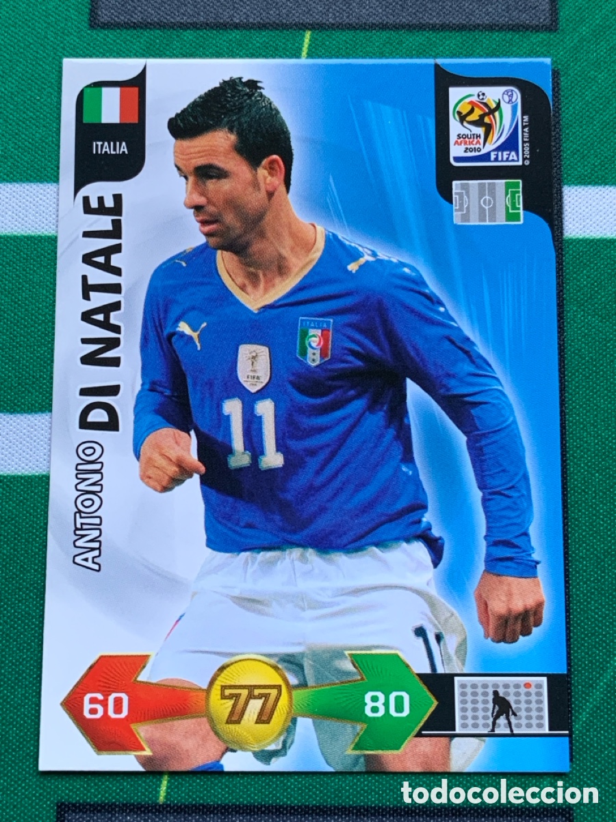 Fu&szlig;ball-Sticker: 207 Antonio Di Natale Italia Base card ADRENALYN XL MUNDIAL SOUTH AFRICA 2010 FIFA WORLD CUP PANINI