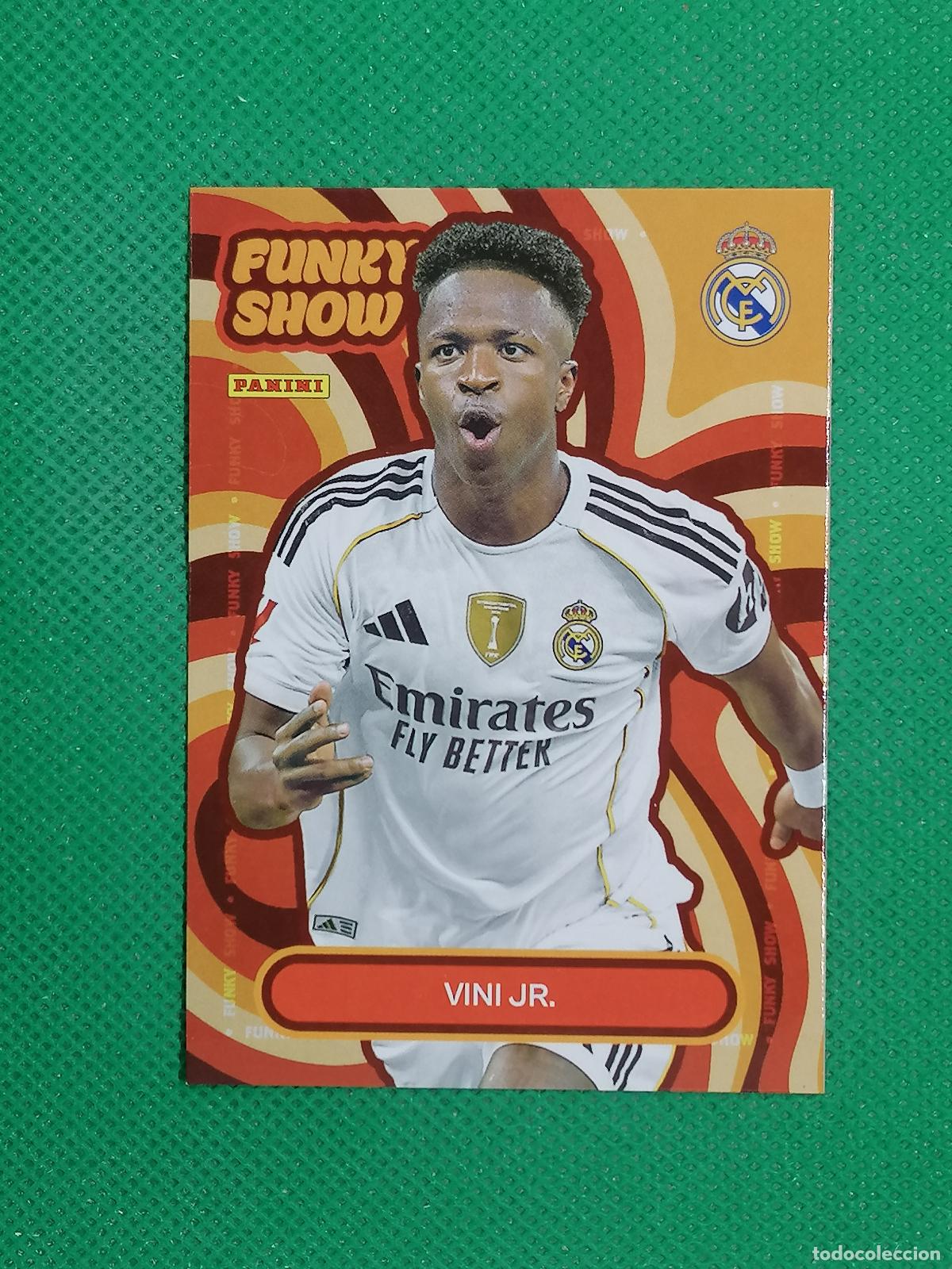 Cromos de F&uacute;tbol: 54 VINI JR FUNKY SHOW ⚽ PANINI CLUB REAL MADRID CARD 25 26 2025 2026 ⚽