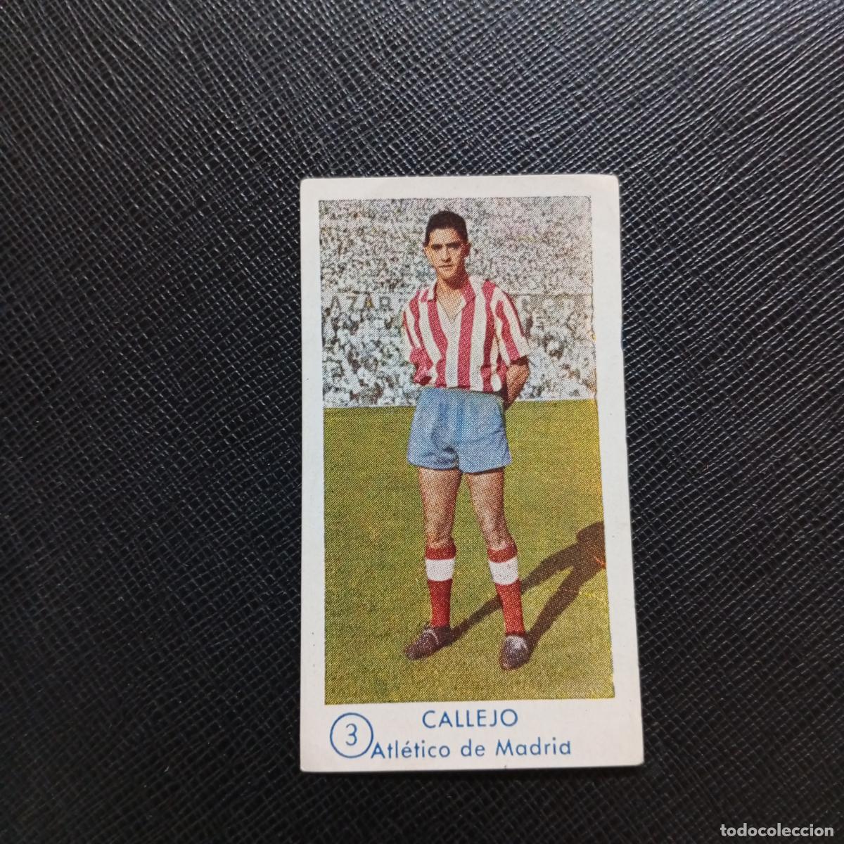 Cromos de F&uacute;tbol: 3 CALLEJO AT MADRID GRAFICAS BACHENDE 1958 1959 CROMO 58 59 FUTBOL - SIN PEGAR - A103 PG361