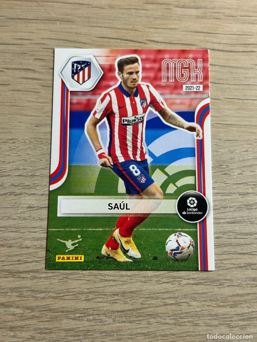 Cromos de F&uacute;tbol: SAUL n&ordm; 47 ATLETICO DE MADRID 2021 2022 MEGACRACKS PANINI 02 03