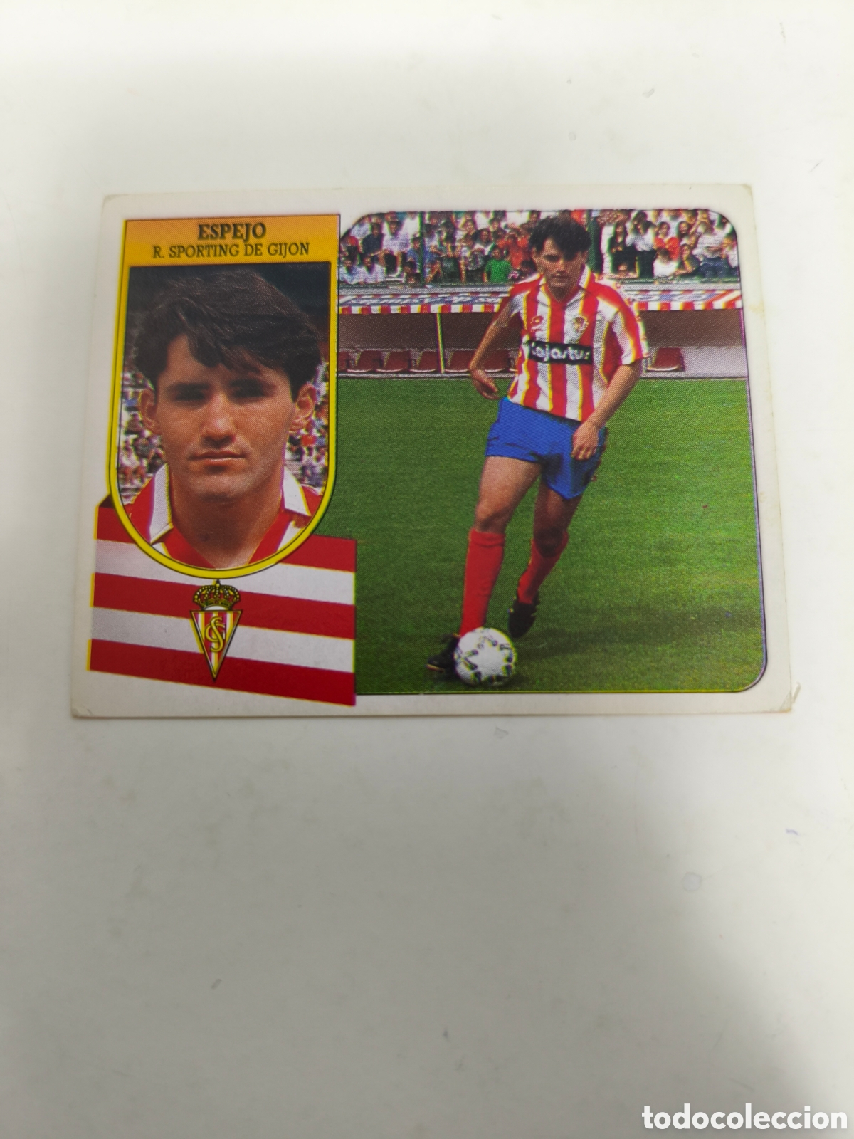 Cromos de F&uacute;tbol: Cromo liga este 91 92 Fichaje 23 Espejo Sporting de Gij&oacute;n