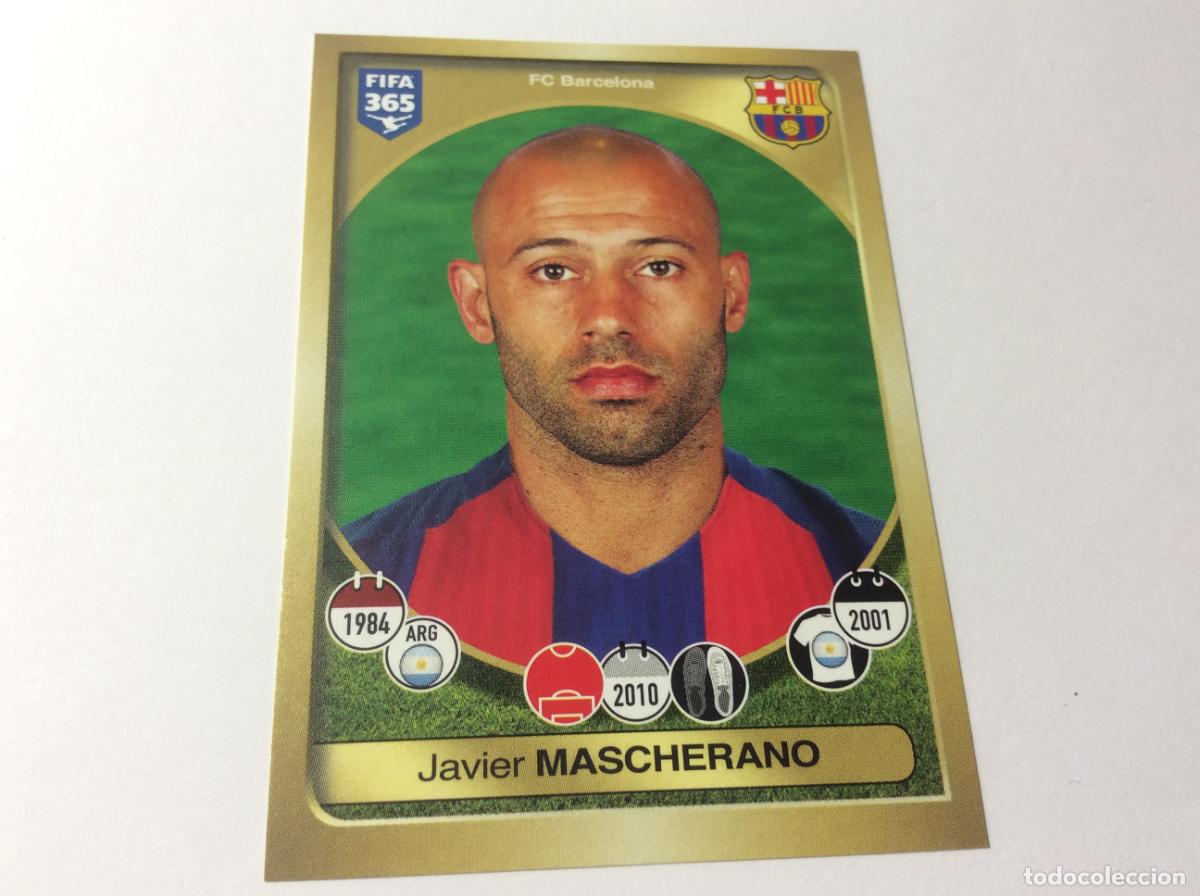 Cromos de F&uacute;tbol: 63 Javier Mascherano FC Barcelona FIFA 365 2017 PANINI