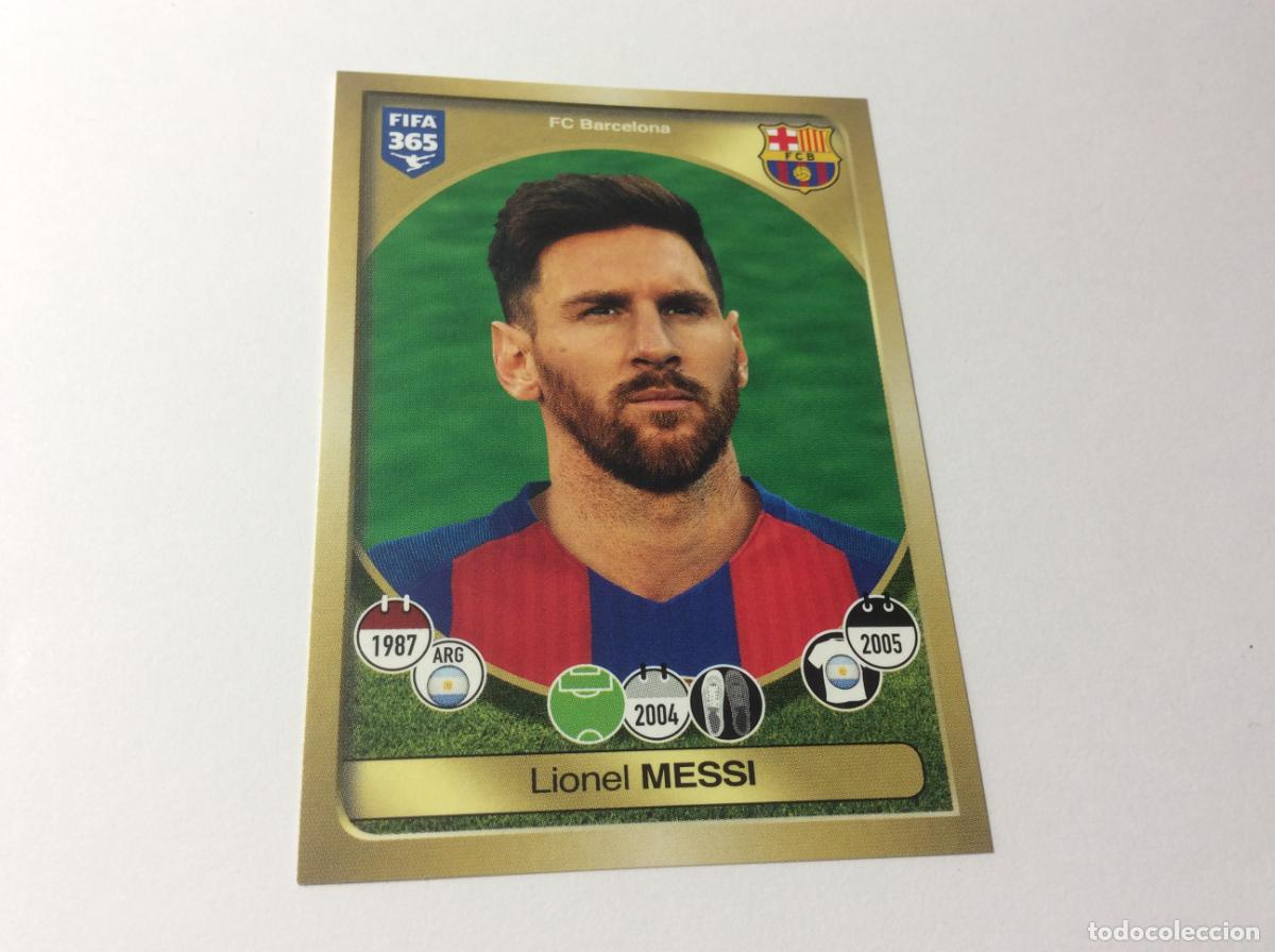 Cromos de F&uacute;tbol: 71 Lionel Messi FC Barcelona FIFA 365 2017 PANINI