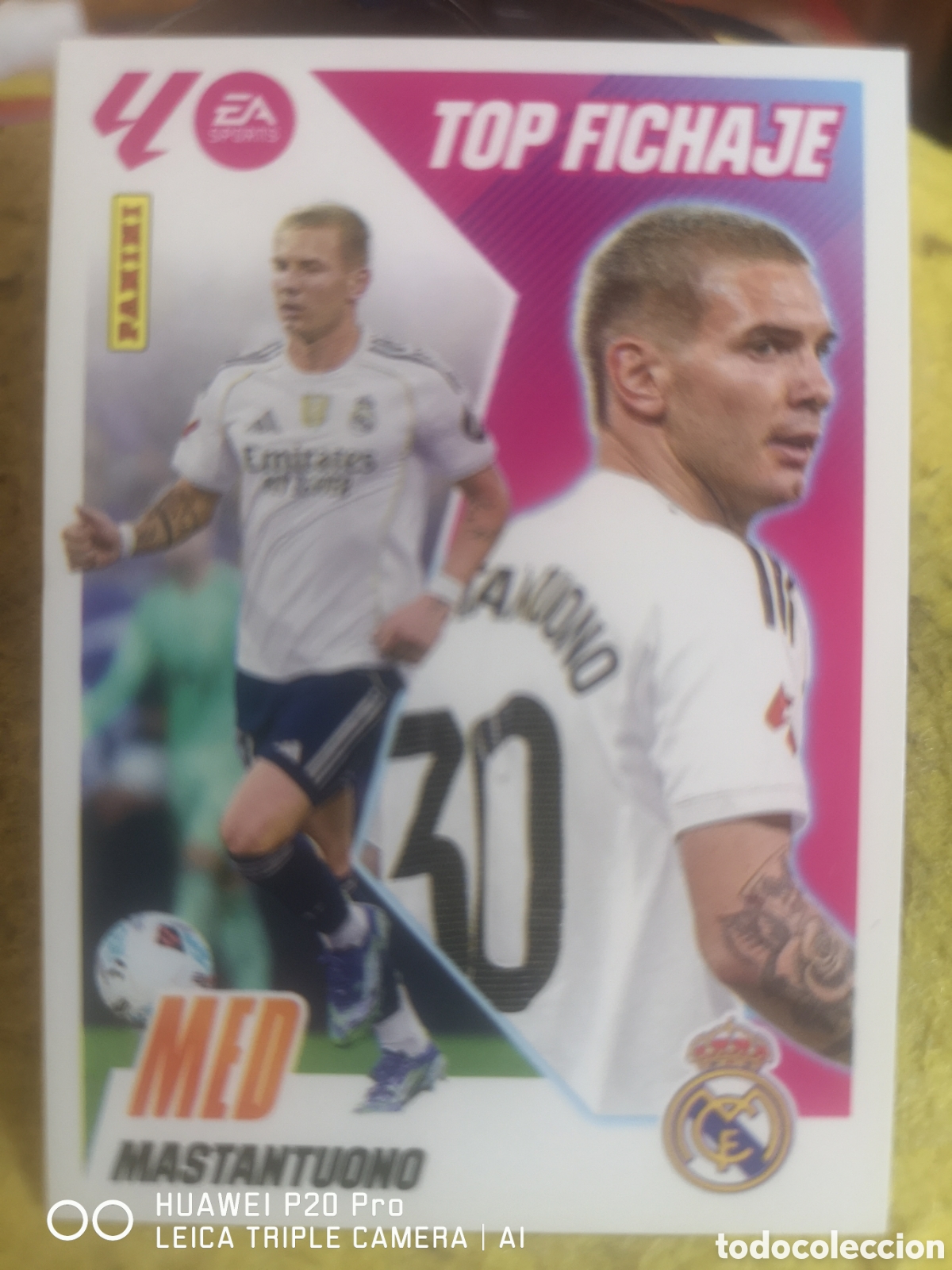 Cromos de F&uacute;tbol: LIGA ESTE 2025 2026 MASTANTUONO TOP FICHAJE 68 REAL MADRID