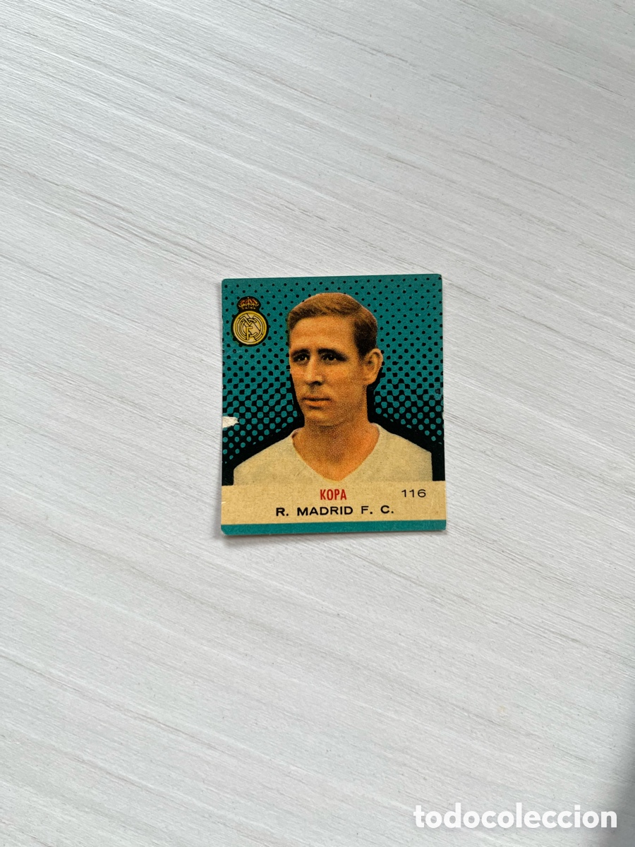Cromos de F&uacute;tbol: 116 Kopa Real Madrid Bruguera Campeones 1957 1958 57 58 sin pegar