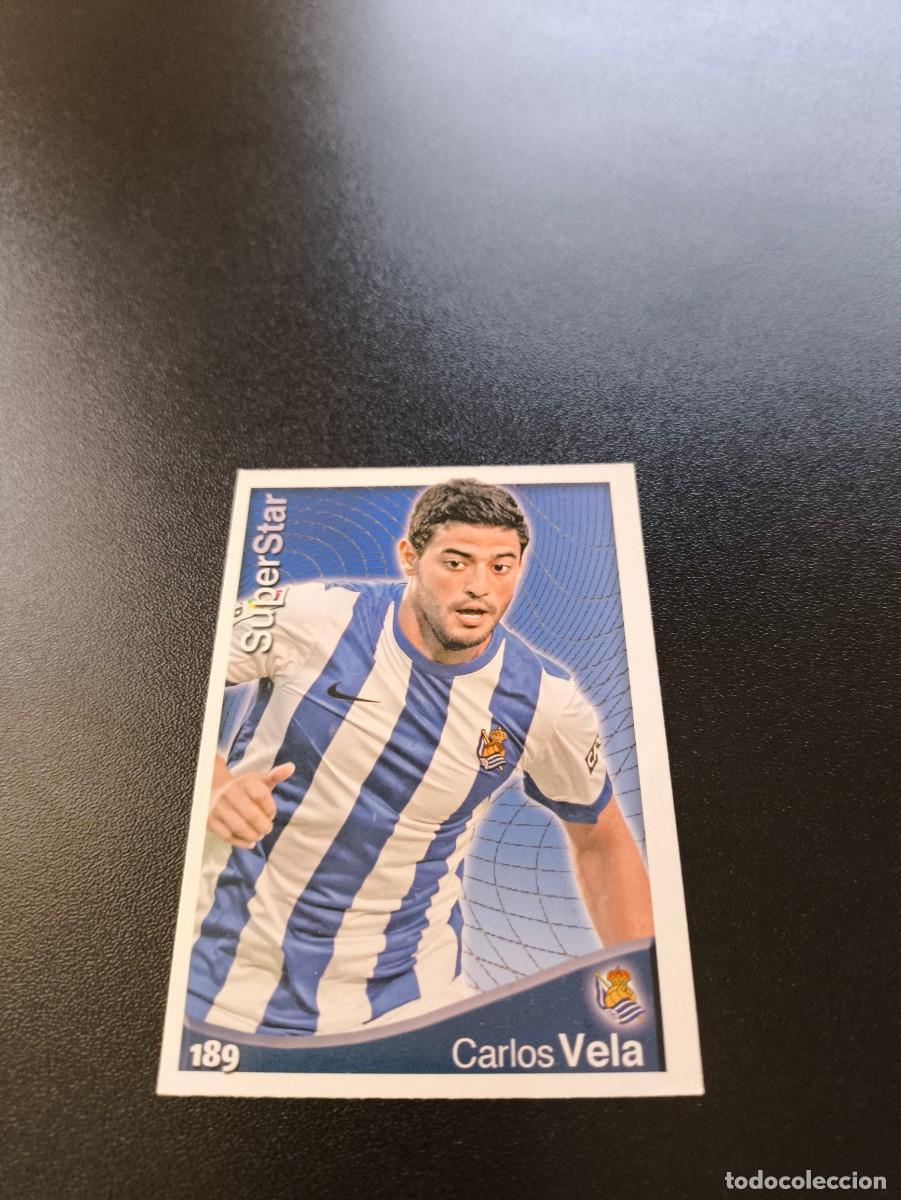 Cromos de F&uacute;tbol: 189 Carlos Vela SUPERSTAR MATE REAL SOCIEDAD MUNDICROMO LIGA 2014 2015 14 15 NO PANINI ESTE