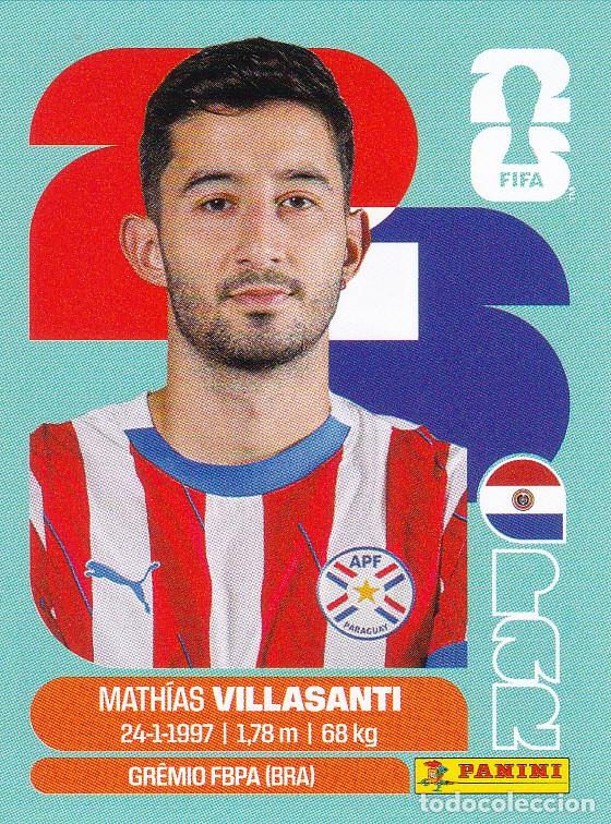 Cromos de F&uacute;tbol: FIFA WORLD CUP 2026 * VILLASANTI N&ordm; 9 * PARAGUAY - NUEVO DE SOBRE (A-18)