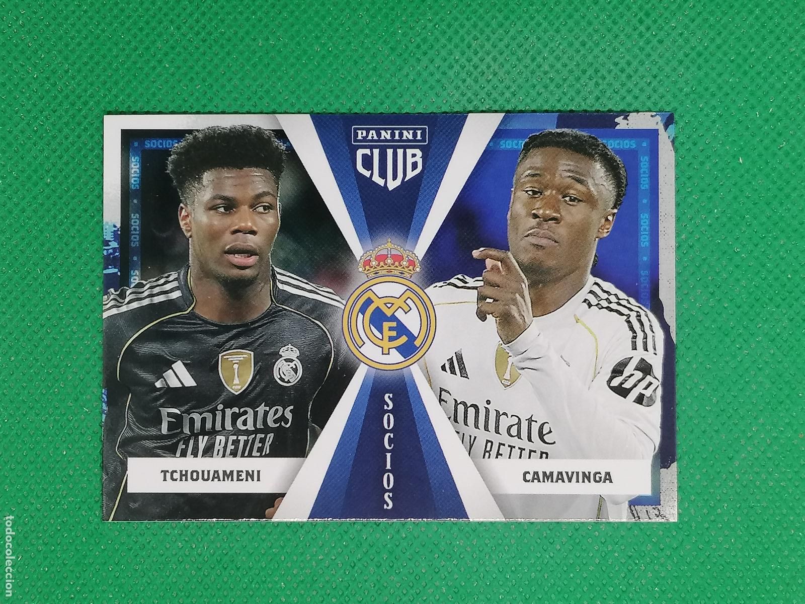 Cromos de F&uacute;tbol: 46 CAMAVINGA TCHOUAMENI SOCIOS ⚽ PANINI CLUB REAL MADRID CARD 25 26 2025 2026 ⚽