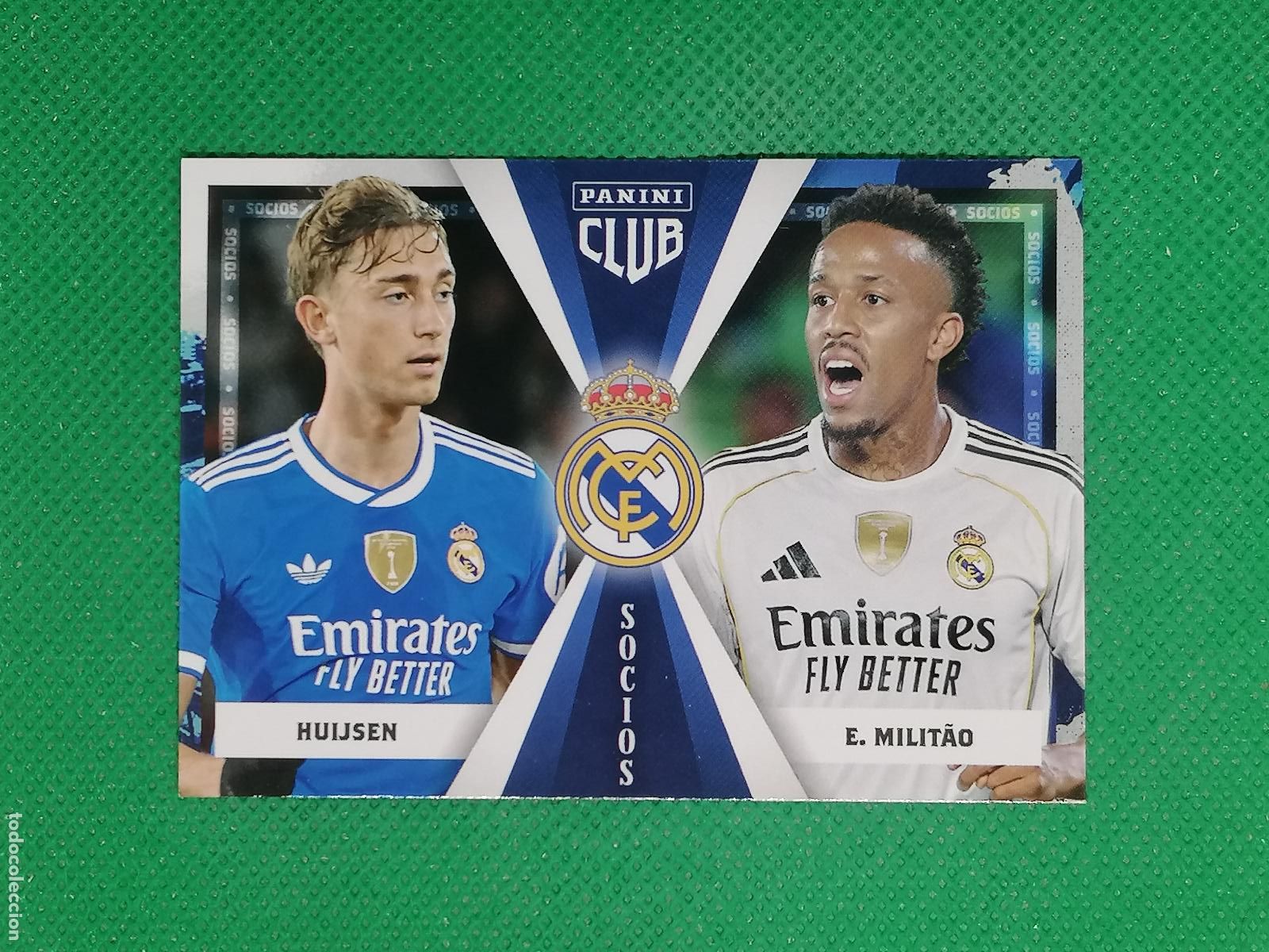 Cromos de F&uacute;tbol: 45 HUIJSEN E MILITAO SOCIOS ⚽ PANINI CLUB REAL MADRID CARD 25 26 2025 2026 ⚽