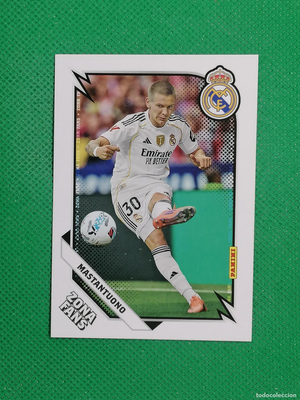 Cromos de F&uacute;tbol: 40 MASTANTUONO ZONA FANS ⚽ PANINI CLUB REAL MADRID CARD 25 26 2025 2026 ⚽