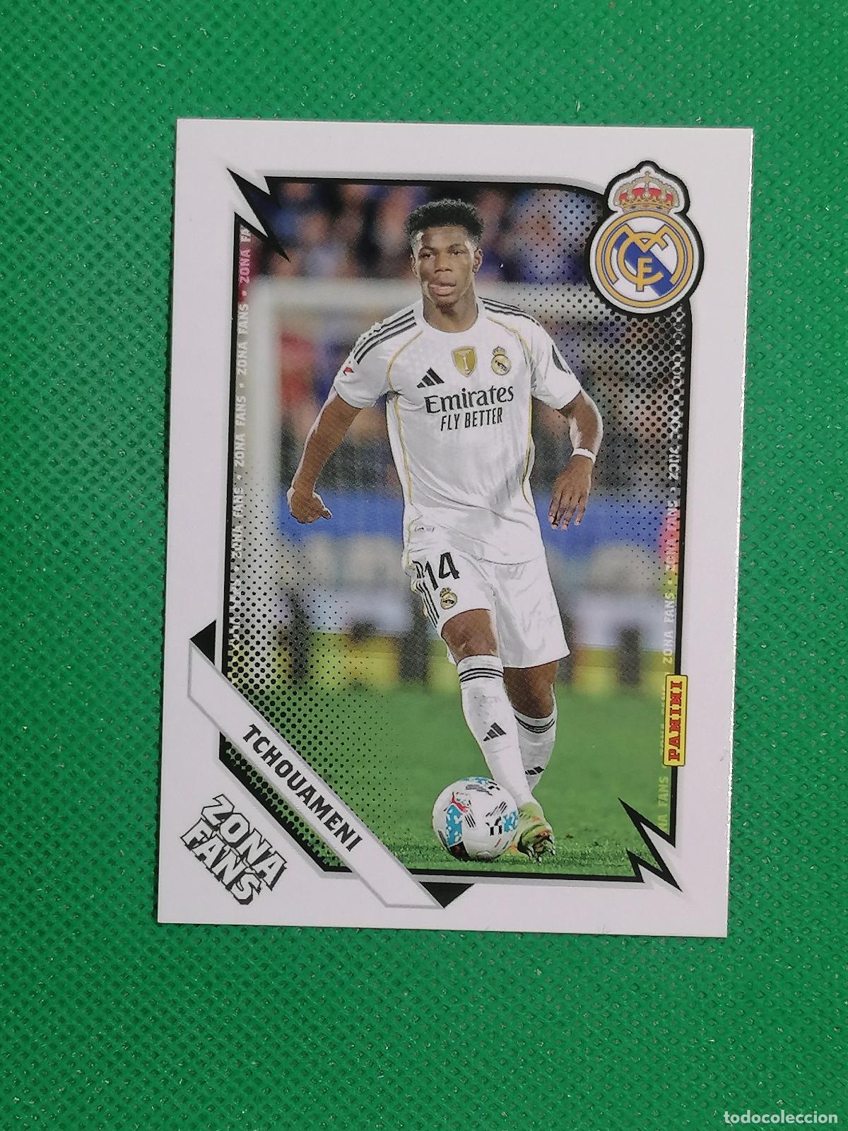 Fu&szlig;ball-Sticker: 36 TCHOUAMENI ZONA FANS ⚽ PANINI CLUB REAL MADRID CARD 25 26 2025 2026 ⚽