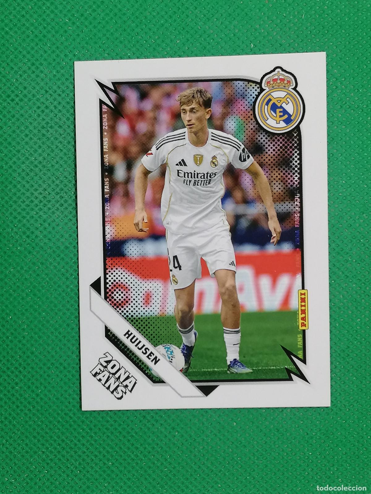 Cromos de F&uacute;tbol: 34 HUIJSEN ZONA FANS ⚽ PANINI CLUB REAL MADRID CARD 25 26 2025 2026 ⚽