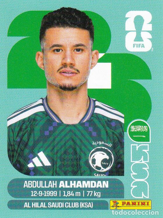 Cromos de F&uacute;tbol: FIFA WORLD CUP 2026 * ALHAMDAN N&ordm; 20 * ARABIA SAUDI - NUEVO DE SOBRE (A-18)
