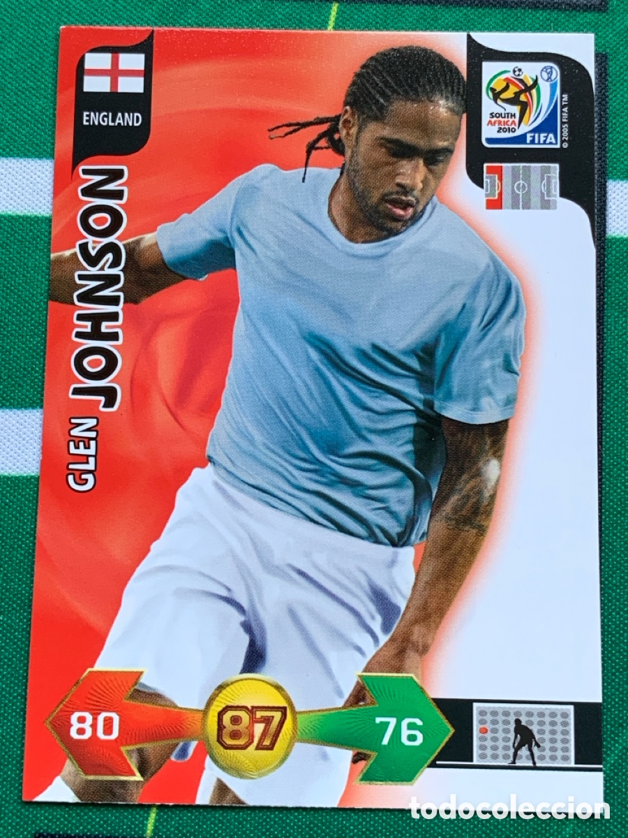 Figurine di Calcio: 109 Glen Johnson England Base card ADRENALYN XL MUNDIAL SOUTH AFRICA 2010 FIFA WORLD CUP PANINI