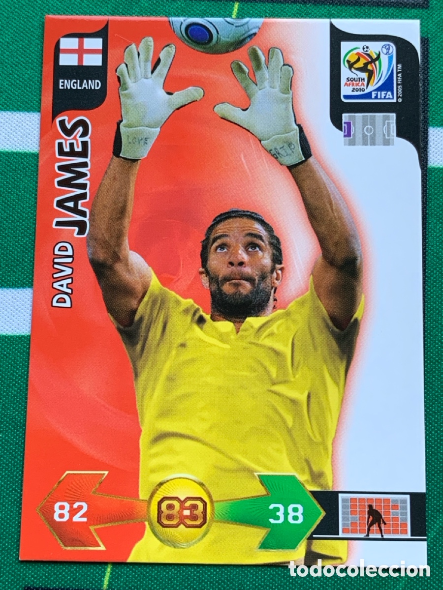Figurine di Calcio: 106 David James England Base card ADRENALYN XL MUNDIAL SOUTH AFRICA 2010 FIFA WORLD CUP PANINI