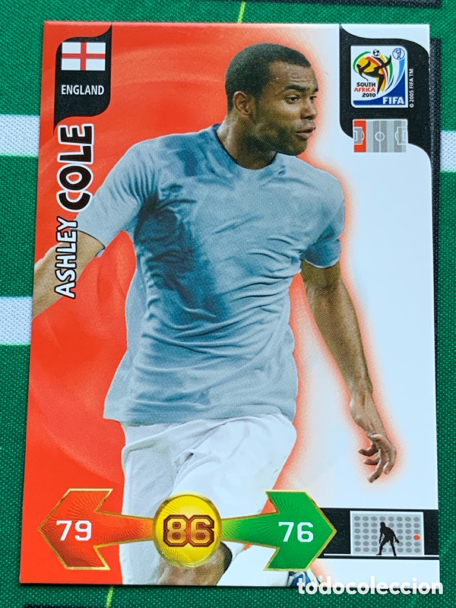 Figurine di Calcio: 110 Ashley Cole England Base card ADRENALYN XL MUNDIAL SOUTH AFRICA 2010 FIFA WORLD CUP PANINI