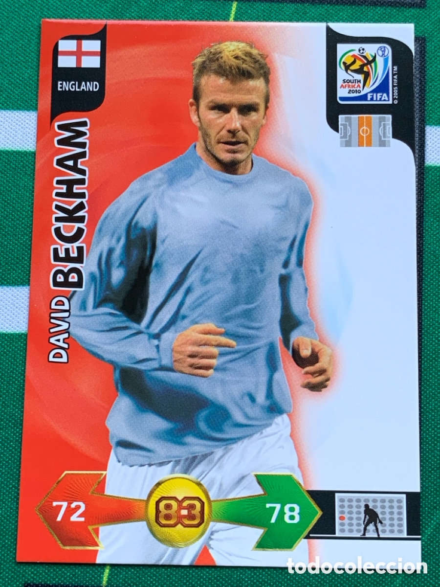 Figurine di Calcio: 113 David Beckham England Base card ADRENALYN XL MUNDIAL SOUTH AFRICA 2010 FIFA WORLD CUP PANINI